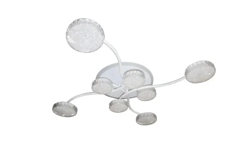 Люстра потолочная LED с пультом HIGH-TECH LED LAMPS 82015 Natali Kovaltseva белая на 1 лампа, основание белое в стиле хай-тек с пультом фото 7